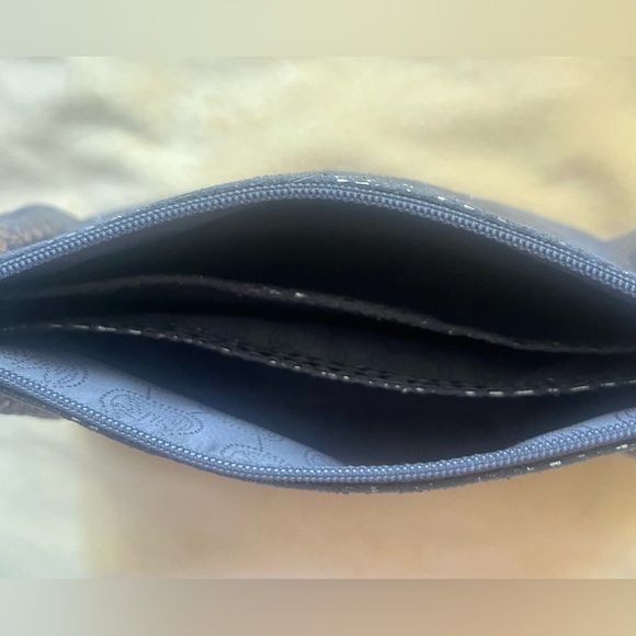 Michael Kors grey metallic faux snake skin design make up bag . - Picture 4 of 9